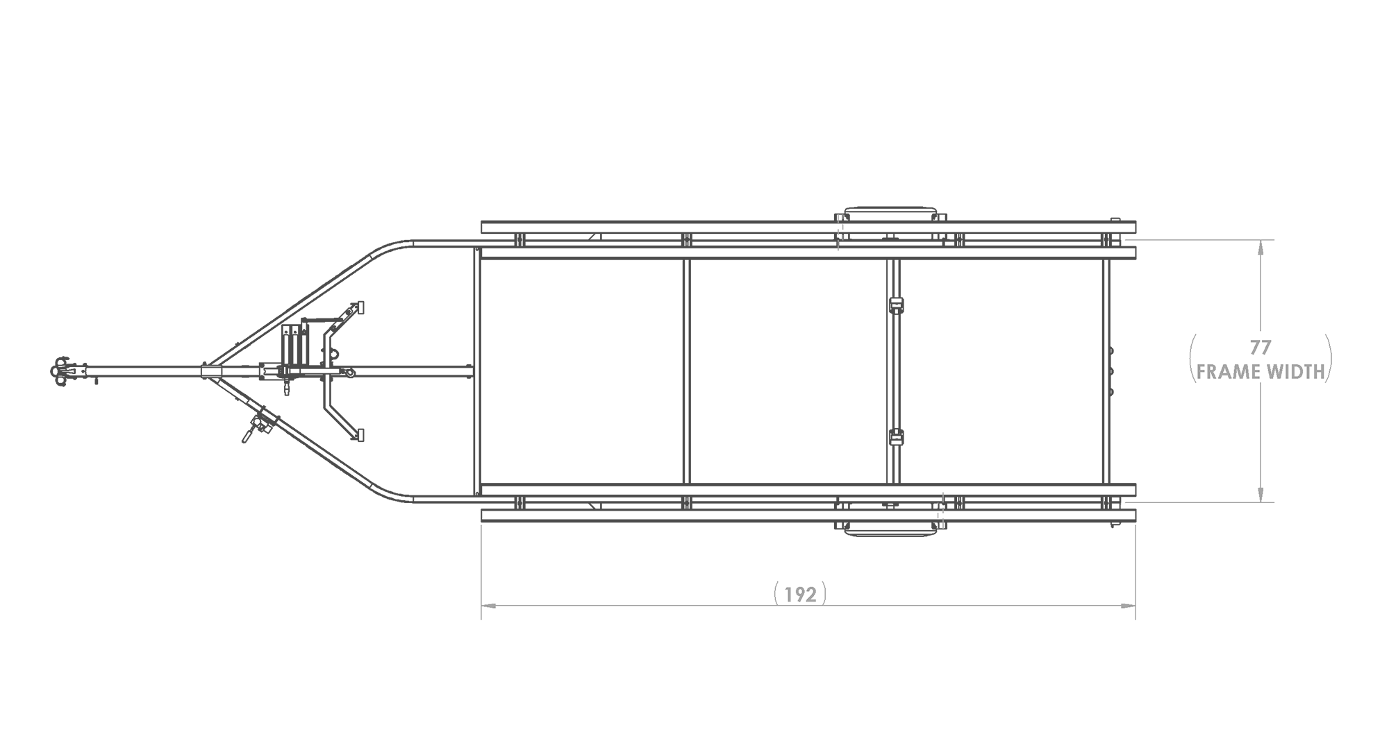 Single Axle Midsize Pontoon Trailer