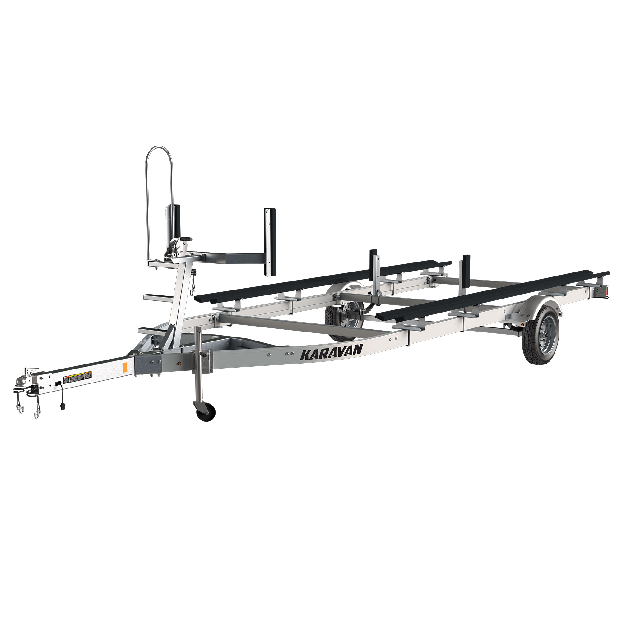 yacht club single axle pontoon trailer