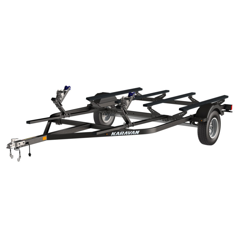 Karavan Trailer's Heavy Duty Double Watercraft Steel Trailer w/Step Fender, model number WC-2450-84-L-BT