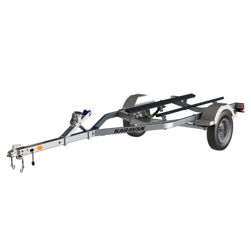 Karavan Trailer's Single Watercraft Steel Trailer w/Step Fender, model number WCE-1500-46-GL