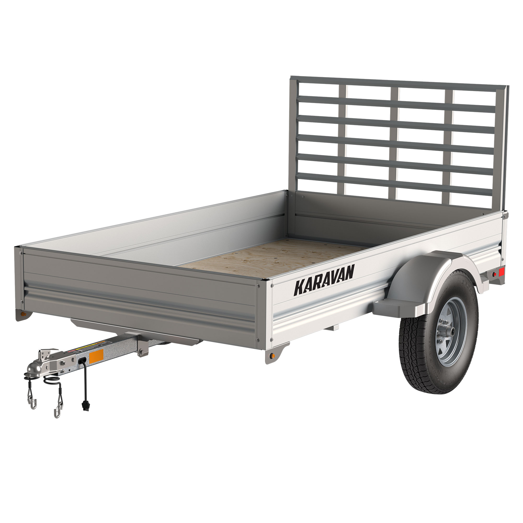 Karavan Trailer's 4.5x8ft. Aluminum Utility Trailer