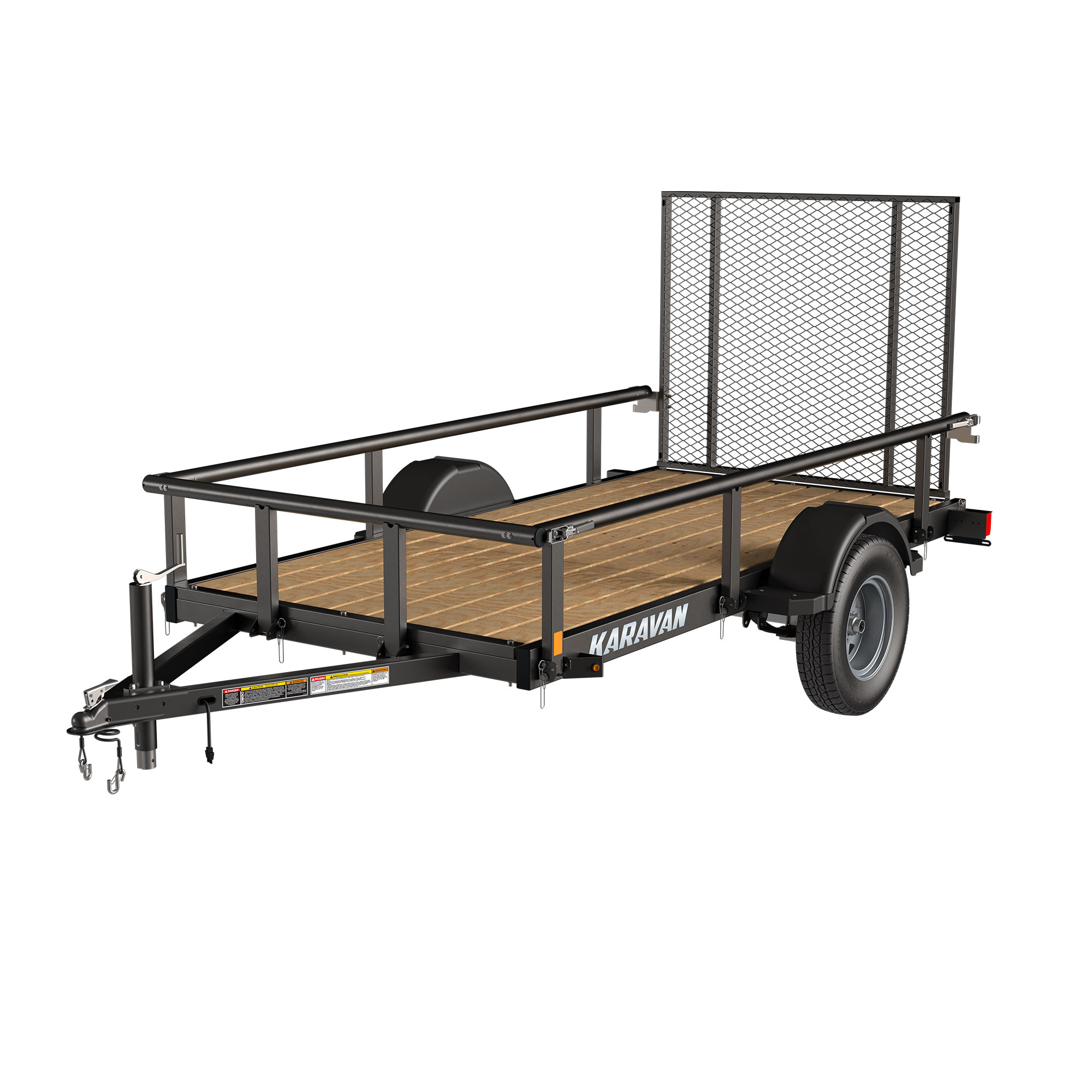 Karavan Trailer's 5 x 10 Steel Utility Trailer, model number 2990-60-10-LR-BT