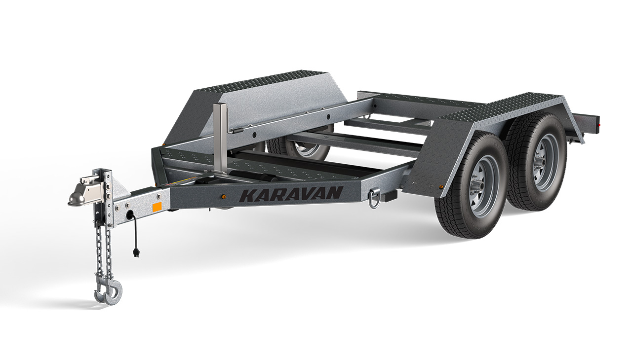 Karavan Trailer's 58 x 95 In. 7000# GVWR Industrial Trailer, model number WGT-7000-TEB-62