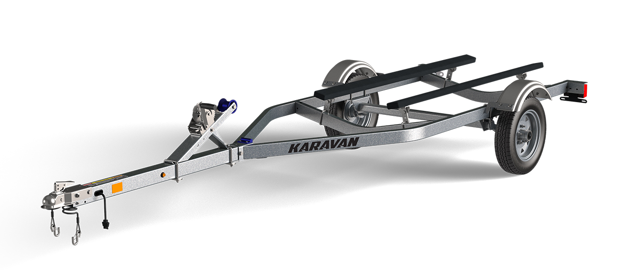 Karavan Trailer's Single Watercraft Low Profile Steel Trailer, model number WCE-1250-46-L-GL