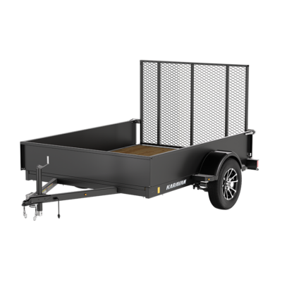 6 x 8 ft. Solid Wall Steel Utility Trailer